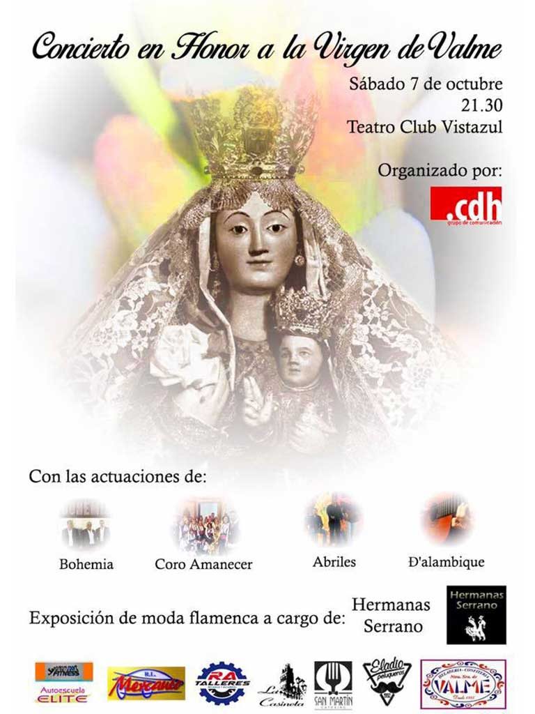 Cartel concierto en honor a la Virgen de Valme - Coro Rociero Amanecer